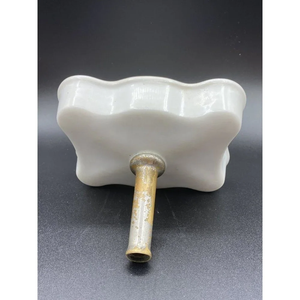 Antique White Standard Porcelain Ceramic Soap Dish Bath Tray Pedestal